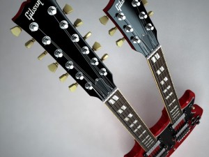 Gibson sg double neck 3Dモデル
