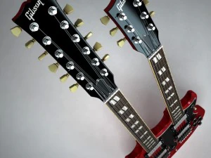 Gibson sg double neck 3D Model
