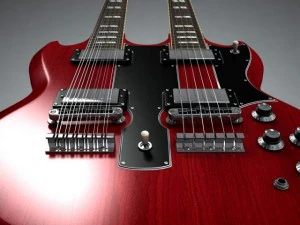 Gibson sg double neck 3D Model