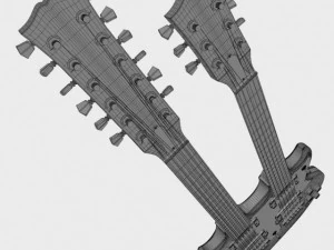 Gibson sg double neck 3D Model