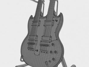 Gibson sg double neck 3D Model