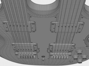 Gibson sg double neck 3Dモデル