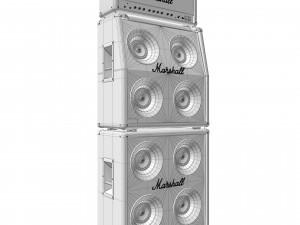 Guitar amplifier marshall jcm 900 3D Model