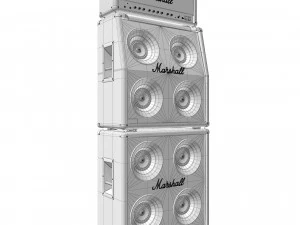 Guitar amplifier marshall jcm 900 3D Model