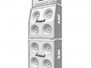 Guitar amplifier marshall jcm 900 3D Model
