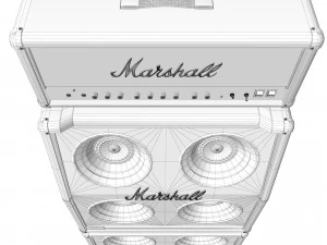 Guitar amplifier marshall jcm 900 3D Model