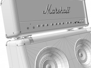 Guitar amplifier marshall jcm 900 3D Model