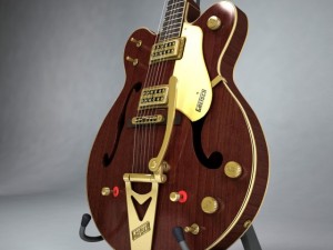 gretsch country gentleman guitar Modello 3D