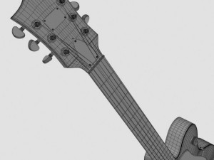 gretsch country gentleman guitar Modello 3D