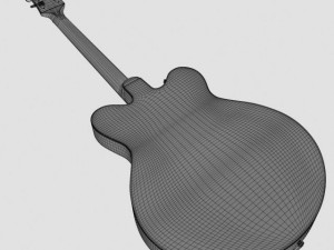 gretsch country gentleman guitar Modello 3D