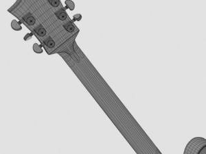 gretsch country gentleman guitar Modello 3D
