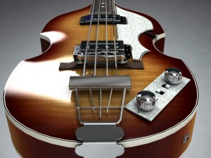 hofner violin bass guitar Modèle 3D