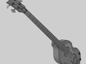 hofner violin bass guitar Modèle 3D