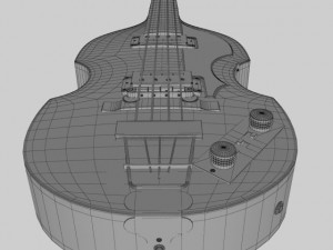 hofner violin bass guitar Modèle 3D