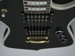 ibanez iceman paul stanley guitar 3D Model