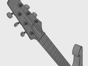 ibanez iceman paul stanley guitar 3D Модель