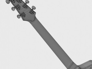 ibanez iceman paul stanley guitar 3D Модель
