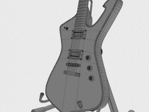 ibanez iceman paul stanley guitar 3D Модель