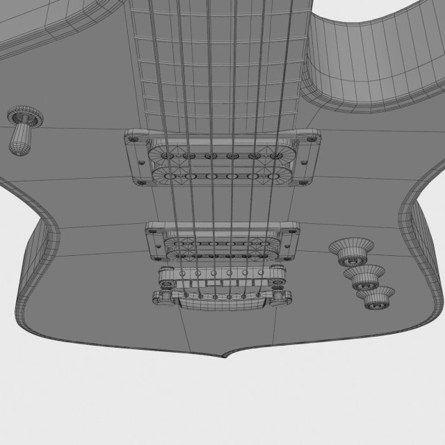ibanez iceman paul stanley guitar 3D Модель in Гитара 3DExport