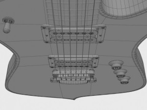 ibanez iceman paul stanley guitar 3D Модель