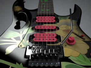 ibanez jem 77 fp guitar Modèle 3D