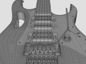 ibanez jem 77 fp guitar 3D Model