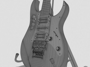 ibanez jem 77 fp guitar Modèle 3D