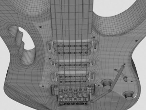 ibanez jem 77 fp guitar Modèle 3D