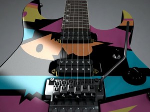 ibanez john petrucci guitar Modèle 3D