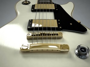 gibson les paul custom Modèle 3D