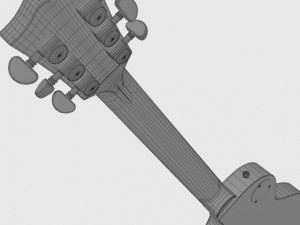 gibson les paul custom Modèle 3D