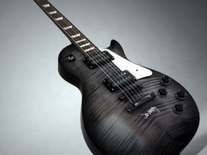 gibson les paul joe perry black Modelo 3D