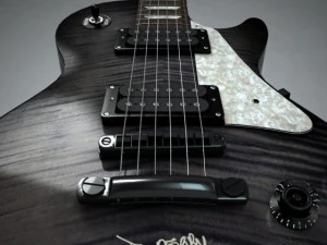 gibson les paul joe perry preto Modelo 3D