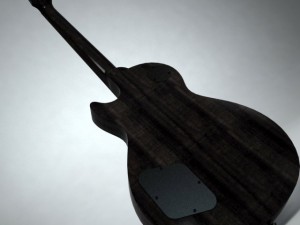 gibson les paul joe perry black 3D Model