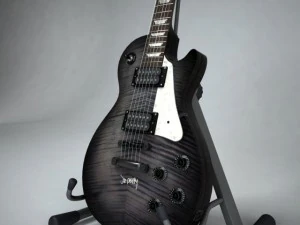 gibson les paul joe perry preto Modelo 3D