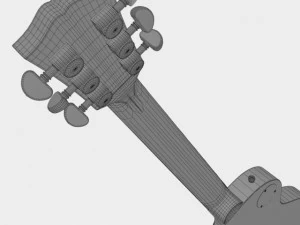 gibson les paul joe perry preto Modelo 3D