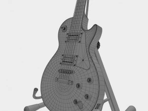 gibson les paul joe perry preto Modelo 3D