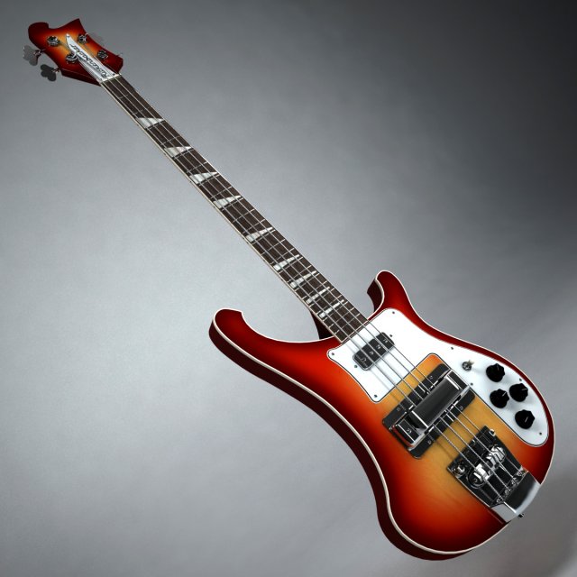 rickenbacker bass 3D Model .c4d .max .obj .3ds .fbx .stl .blend 