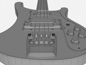 rickenbacker bass 3D Model