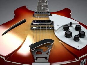 rickenbacker guitar 330 3Dモデル