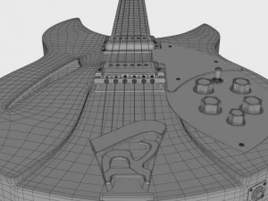 rickenbacker guitar 330 3D Model