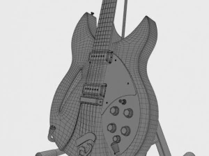 rickenbacker guitar 330 3D Model