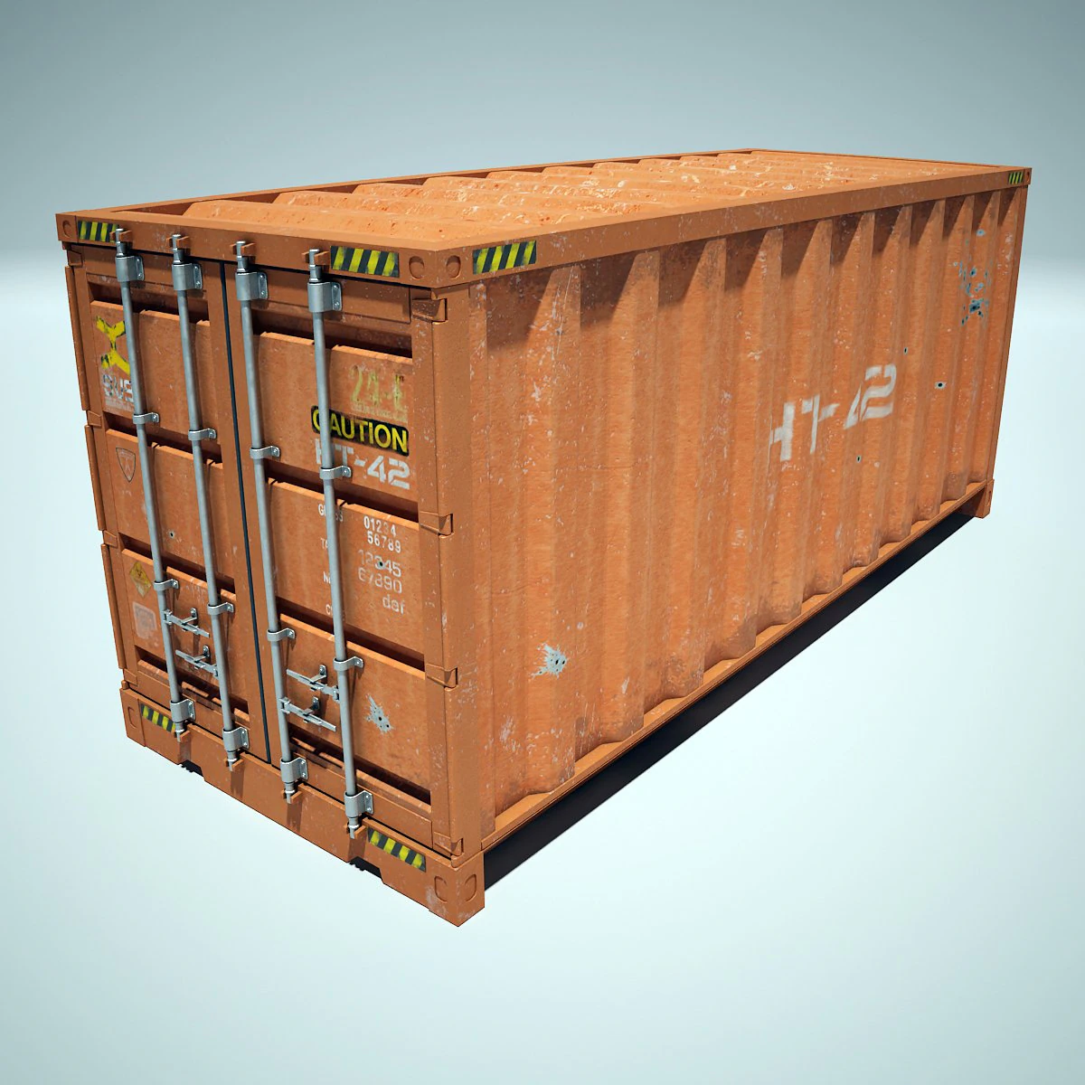 container 3D Model .c4d .max .obj .3ds .fbx .stl .blend 