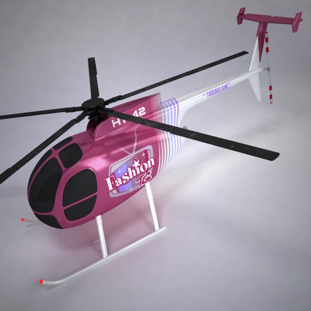 helicopter md500 Modèle 3D .c4d .max .obj .3ds .fbx .stl .blend 