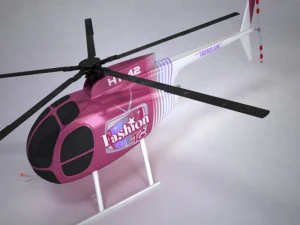 helicóptero md500 Modelo 3D