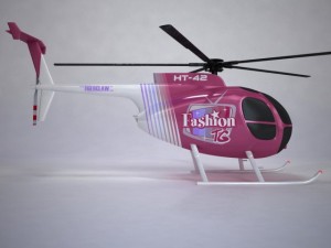helicopter md500 Modèle 3D