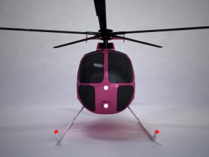 helicopter md500 Modèle 3D