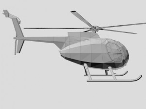 helicopter md500 Modèle 3D