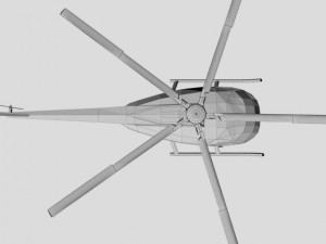 helicopter md500 Modèle 3D
