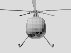 helicopter md500 Modèle 3D